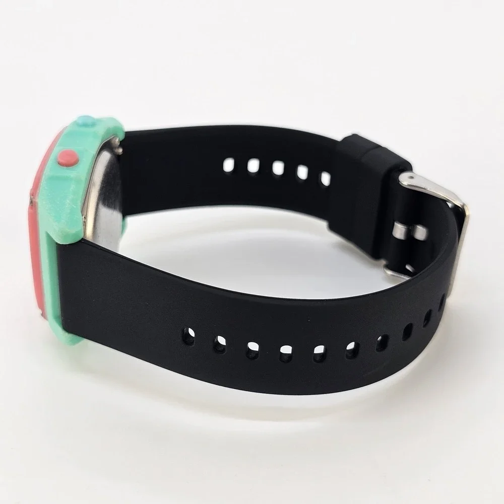 Freestyle Shark Women's Digital Watch 38MM Pink Aqua NEW Black Bands NEW Battery